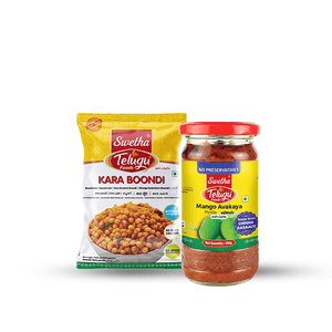Combo Of Kara boondi (150gms) + Mango Avakaya (300gms)